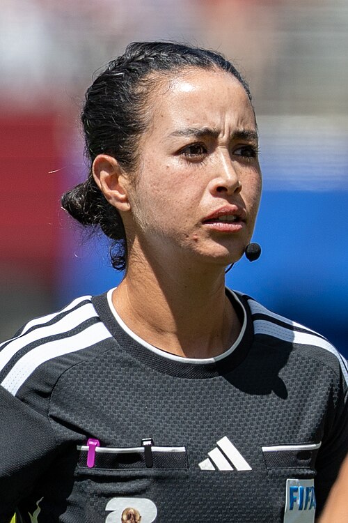 Katia Garcia during United States v Australia on 19 June 2026 at the 2026 FIFA World Cup