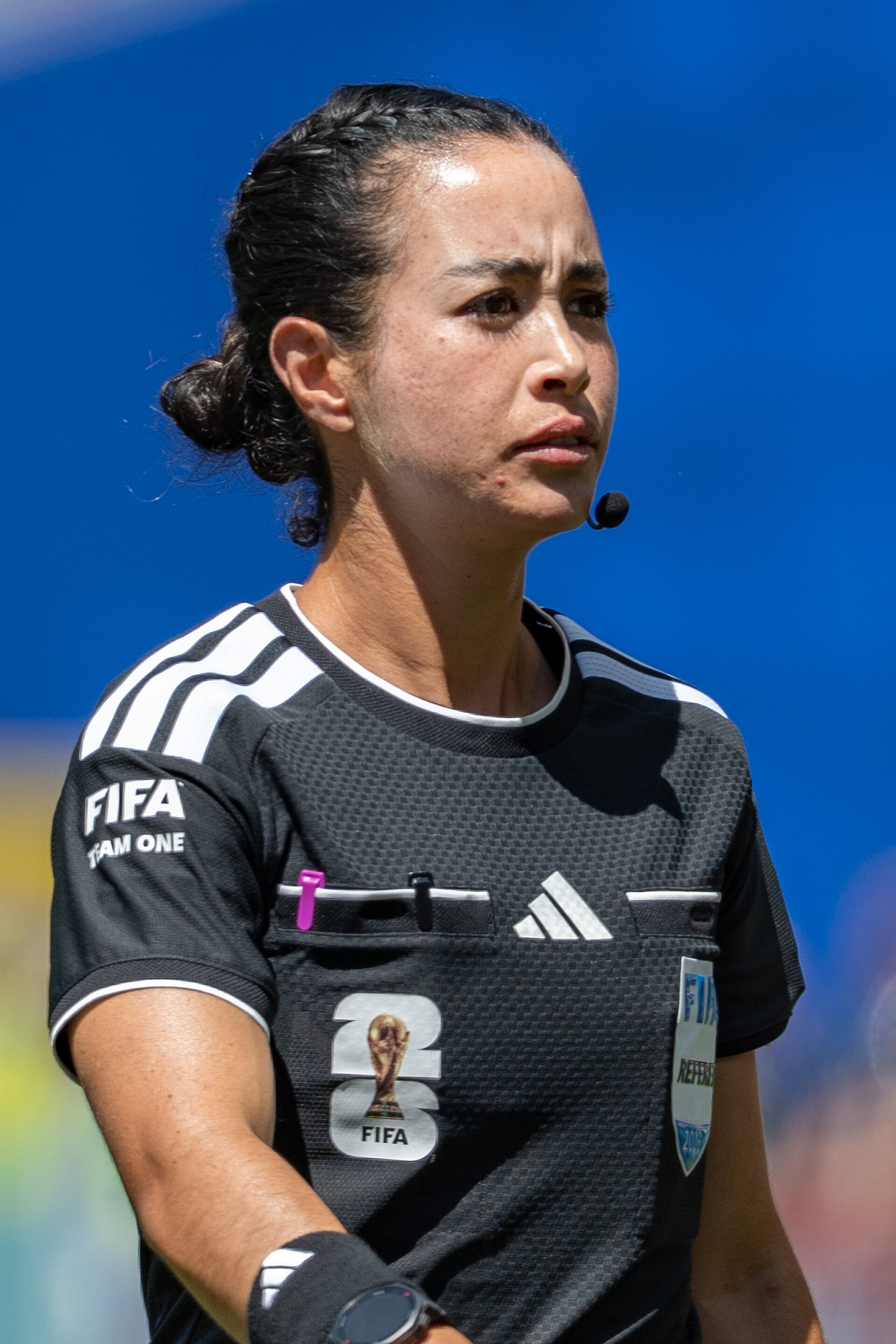 Katia Garcia during United States v Australia on 19 June 2026 at the 2026 FIFA World Cup