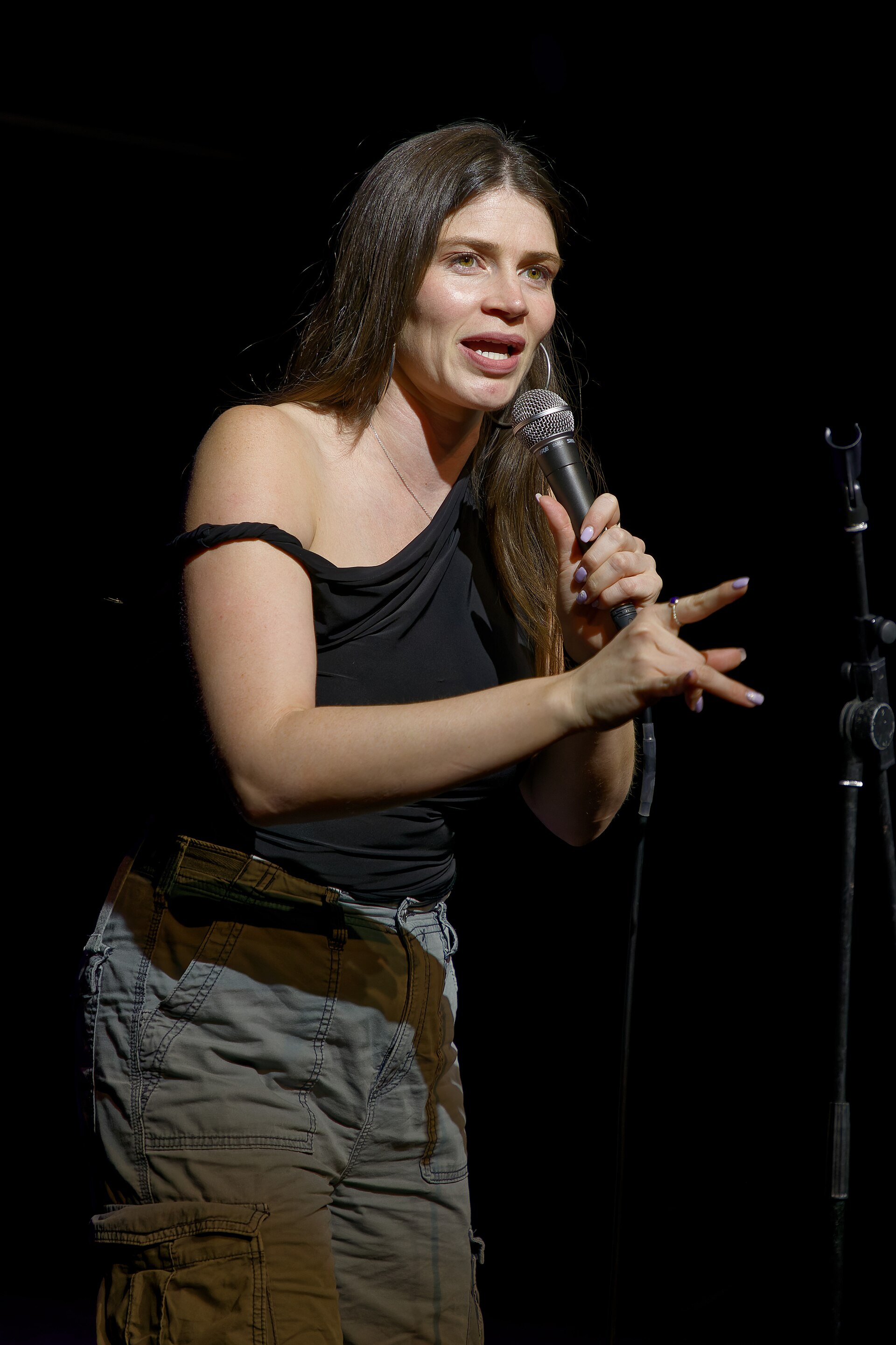 Katie Green, comedian, at the 2024 Edinburgh Festival Fringe in the show, Fast Fringe.
