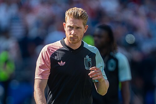 Kevin De Bruyne during Belgium v United States at the 2026 FIFA World Cup