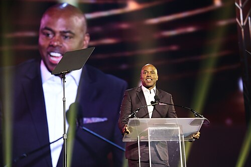 Kevin Frazier at CinemaCon 2025 where he emceed the Big Screen Achievement Awards held at Caesar's Palace at Las Vegas, Nevada
