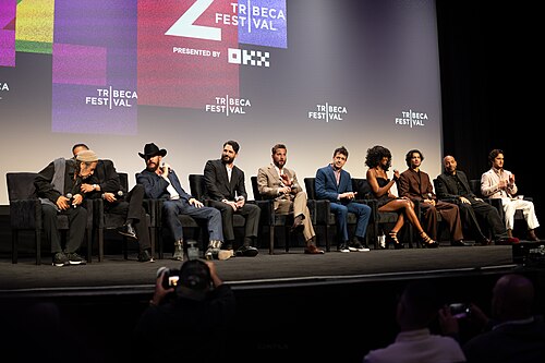 Al Pacino, Eif Rivera, Diego Boneta, Brad Feinstein, Kiki Layne - cast and crew Q&A for Killing Castro at the 2026 Tribeca Film Festival, New York City, June 9, 2026.