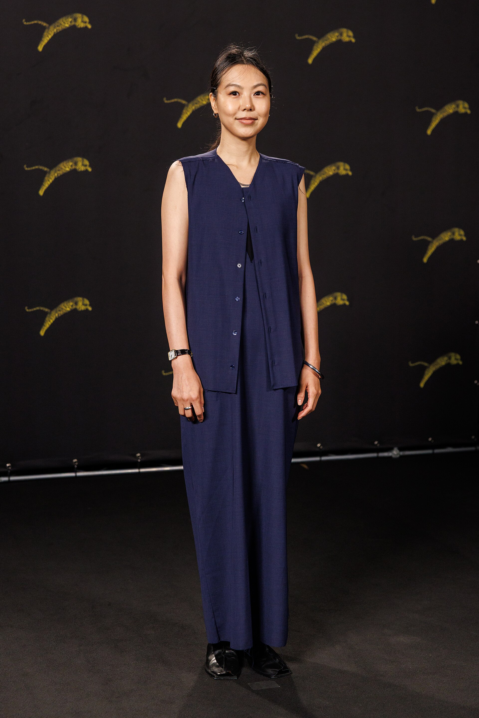 Kim Min-hee attends "Nun Dul Dega Eomne" photocall during the 79th Locarno Film Festival on August 13, 2026 in Locarno, Switzerland.