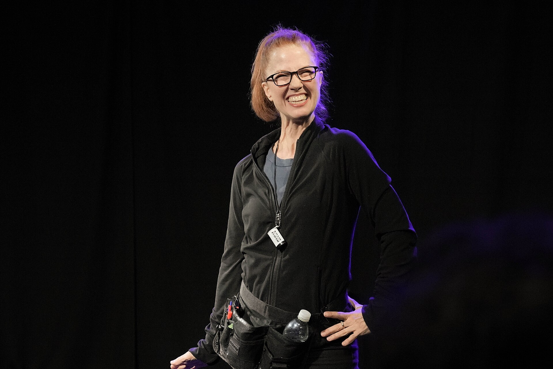 Kimberly Prentice, writer and performer, at the 2024 Edinburgh Festival Fringe in the show, Unseen.