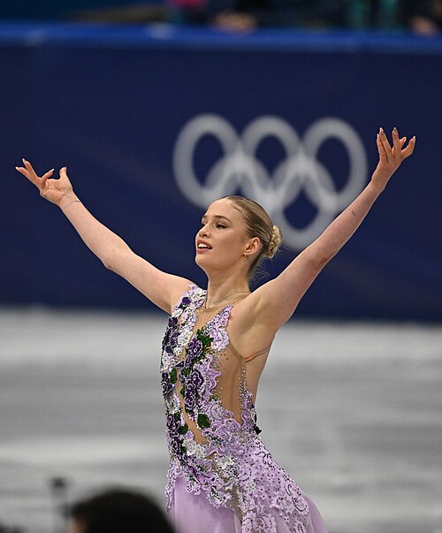 MILAN, ITALY - 19 FEBRUARY 2026: Kimmy REPOND of Switzerland compete during the Figure Skating Women Single Skating Free Skating at the Olympic Winter Games Milano Cortina 2026  Milano Ice Skating Arena on February 19, 2026 in Milan, Italy