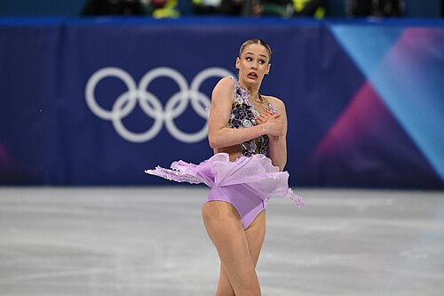 MILAN, ITALY - 19 FEBRUARY 2026: Kimmy REPOND of Switzerland compete during the Figure Skating Women Single Skating Free Skating at the Olympic Winter Games Milano Cortina 2026  Milano Ice Skating Arena on February 19, 2026 in Milan, Italy