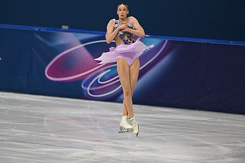 MILAN, ITALY - 19 FEBRUARY 2026: Kimmy REPOND of Switzerland compete during the Figure Skating Women Single Skating Free Skating at the Olympic Winter Games Milano Cortina 2026  Milano Ice Skating Arena on February 19, 2026 in Milan, Italy