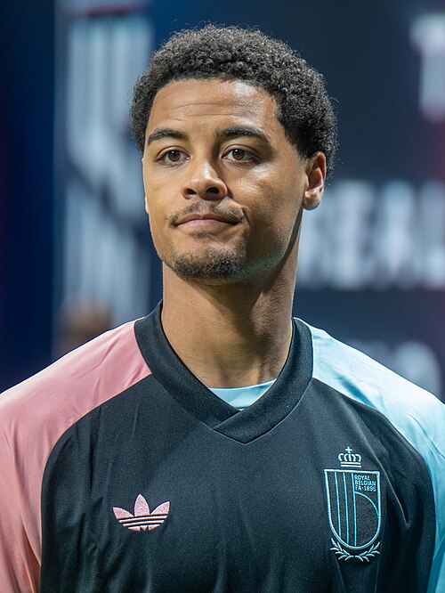 Koni De Winter during USMNT v Belgium on March 28 2026 at Mercedes-Benz Stadium in Atlanta, Georgia