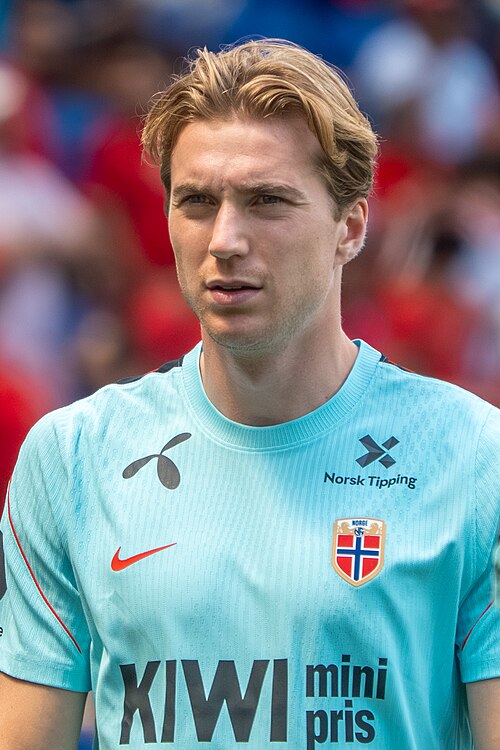 Kristian Thorstvedt during Morocco v Norway 7 June 2026