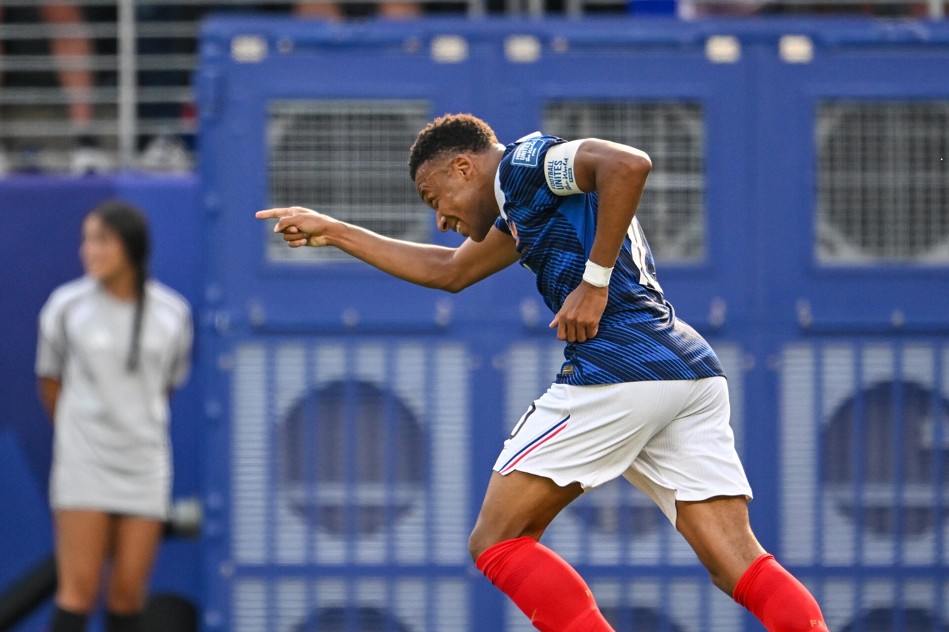 EAST RUTHERFORD, UNITED STATES - June 30: Kylian Mbappe #10 of France celebrates after scoring during the FIFA World Cup 2026 round of 32 match between France  and Sweden on June 30, 2026 MetLife Stadium, East Rutherford, New Jersey