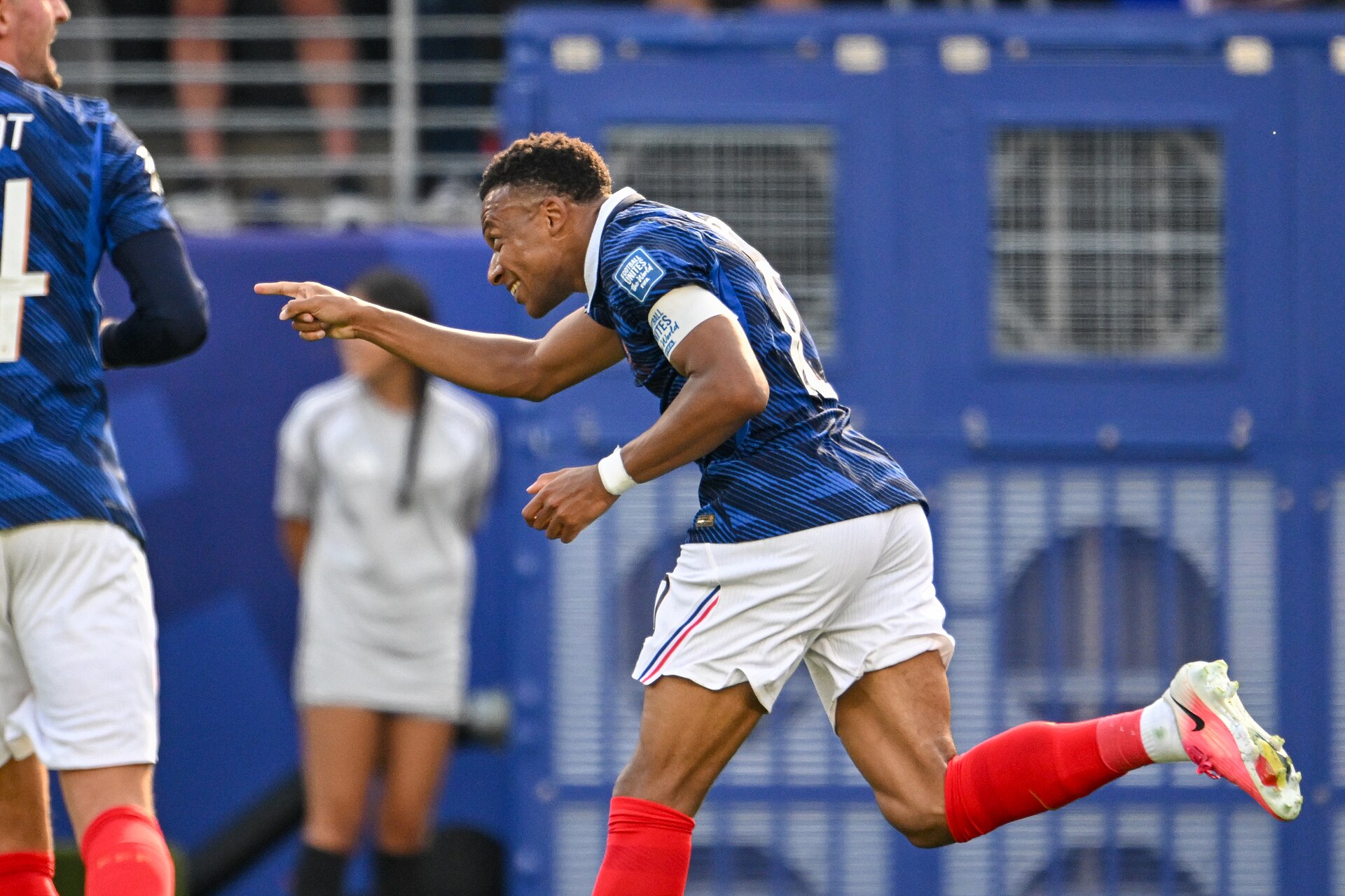EAST RUTHERFORD, UNITED STATES - June 30: Kylian Mbappe #10 of France celebrates after scoring during the FIFA World Cup 2026 round of 32 match between France  and Sweden on June 30, 2026 MetLife Stadium, East Rutherford, New Jersey