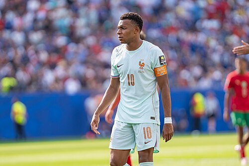 Kylian Mbappe during France v Morocco at the 2026 FIFA World Cup