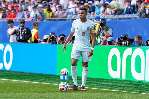 Kylian Mbappe during France v Morocco at the 2026 FIFA World Cup
