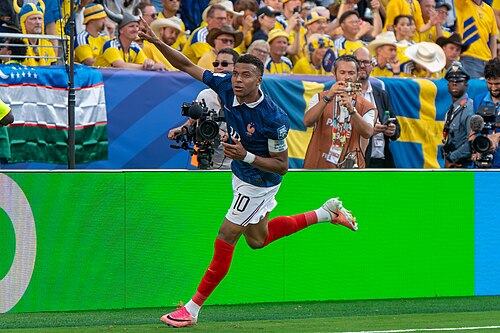 Kylian Mbappe during France v Sweden at the 2026 FIFA World Cup
