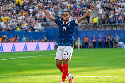 Kylian Mbappe during France v Sweden at the 2026 FIFA World Cup