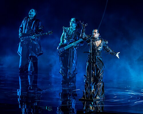 LAVINA performing Kraj Mene, representing Serbia in the 1st Semi Final of the 2026 Eurovision Song Contest in Vienna