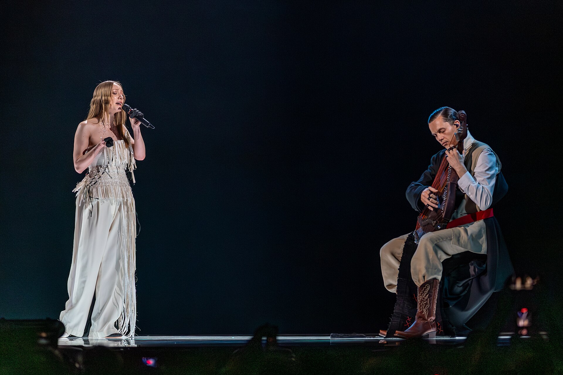 LELÉKA performing Ridnym, representing Ukraine in the 2nd Semi Final of the 2026 Eurovision Song Contest in Vienna