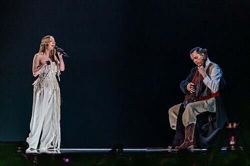 LELÉKA performing Ridnym, representing Ukraine in the 2nd Semi Final of the 2026 Eurovision Song Contest in Vienna