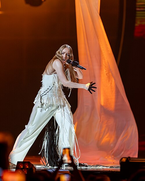 LELÉKA performing Ridnym, representing Ukraine in the 2nd Semi Final of the 2026 Eurovision Song Contest in Vienna