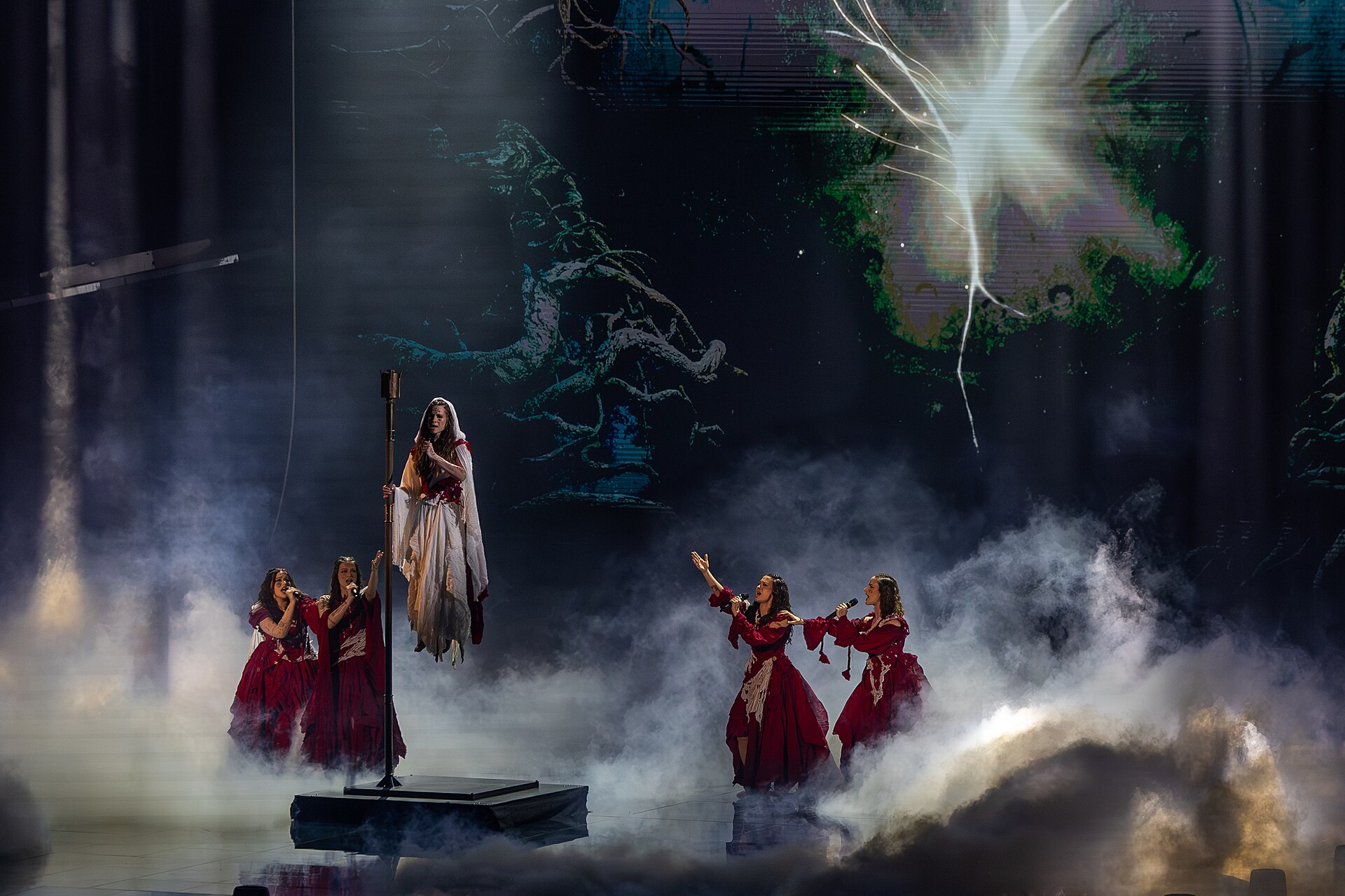 LELEK performing Andromeda, representing Croatia in the 1st Semi Final of the 2026 Eurovision Song Contest in Vienna