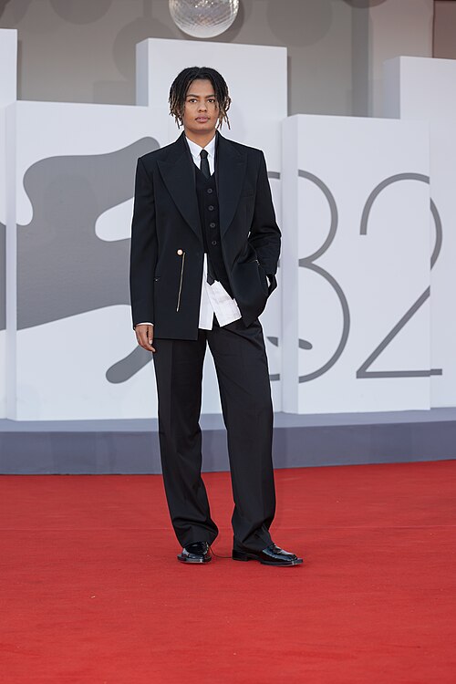 Lala &ce, rapper, at 82nd Venice International Film Festival in Venice, Italy for the film Chien 51.