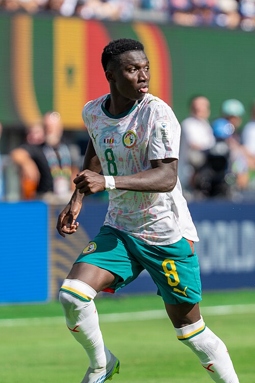 Lamine Camara during France v Senegal on 16 June 2026 at the 2026 FIFA World Cup at NY/NJ Stadium in East Rutherford, NJ