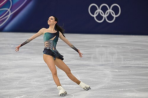 MILAN, ITALY - 19 FEBRUARY 2026: Lara Naki GUTMANN of Italy compete during the Figure Skating Women Single Skating Free Skating at the Olympic Winter Games Milano Cortina 2026 Milano Ice Skating Arena on February 19, 2026 in Milan, Italy