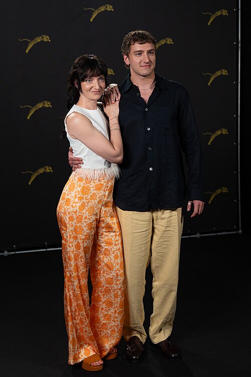Larissa Corrriveau and Xavier Bergeron at the 79th Locarno Film Festival 2026