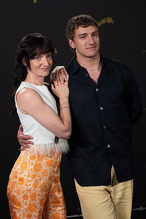 Larissa Corrriveau and Xavier Bergeron at the 79th Locarno Film Festival 2026
