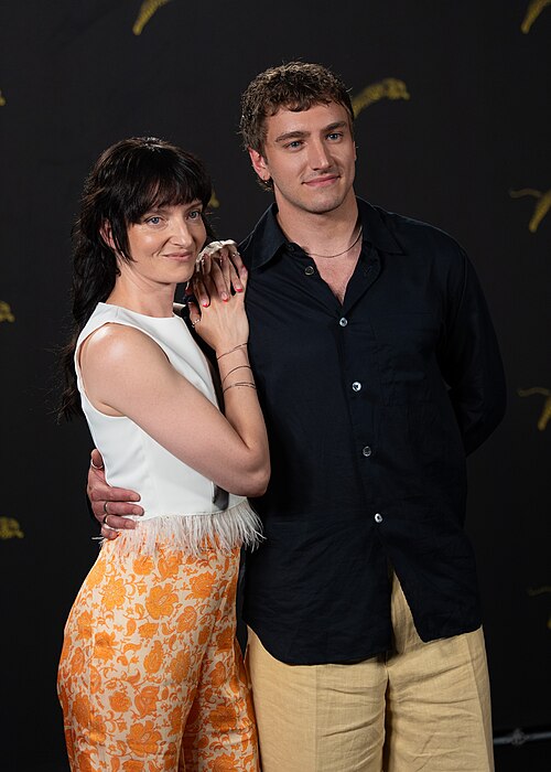 Larissa Corrriveau and Xavier Bergeron at the 79th Locarno Film Festival 2026