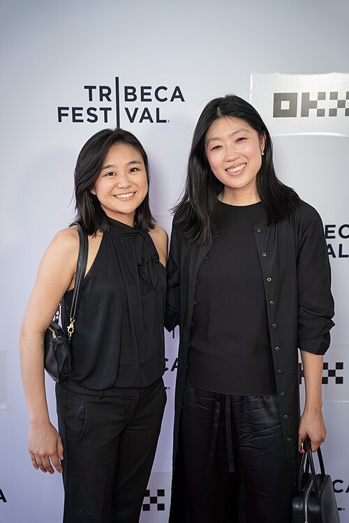 Lauren Chen (R) and Emily Eng (L) at the premiere of HARVEST at Tribeca Film Festival 2026.