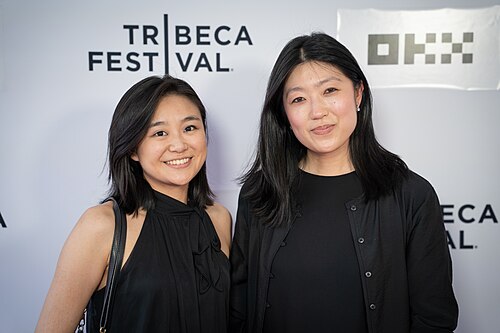 Lauren Chen (R) and Emily Eng (L) at the premiere of HARVEST at Tribeca Film Festival 2026.