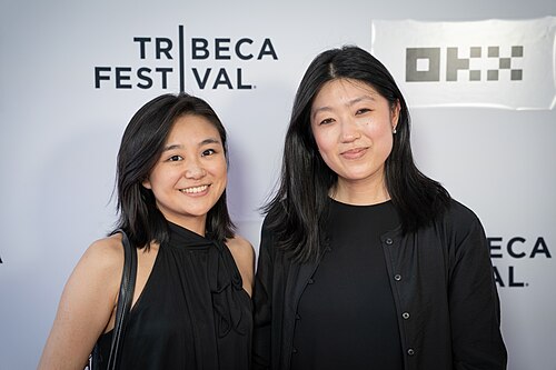 Lauren Chen (R) and Emily Eng (L) at the premiere of HARVEST at Tribeca Film Festival 2026.