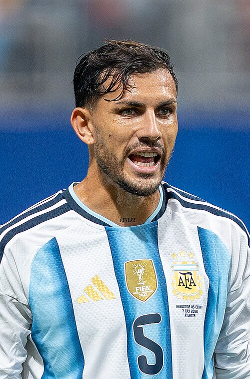 Leandro Paredes during Argentina v Egypt at the 2026 FIFA World Cup