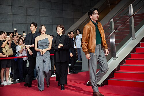 Lee Jin-wook, Lim Sun-ae, Keum Sae-rok, Yoo Ji-tae, director, actors, at the 30th Busan International Film Festival in Busan, South Korea in 2025