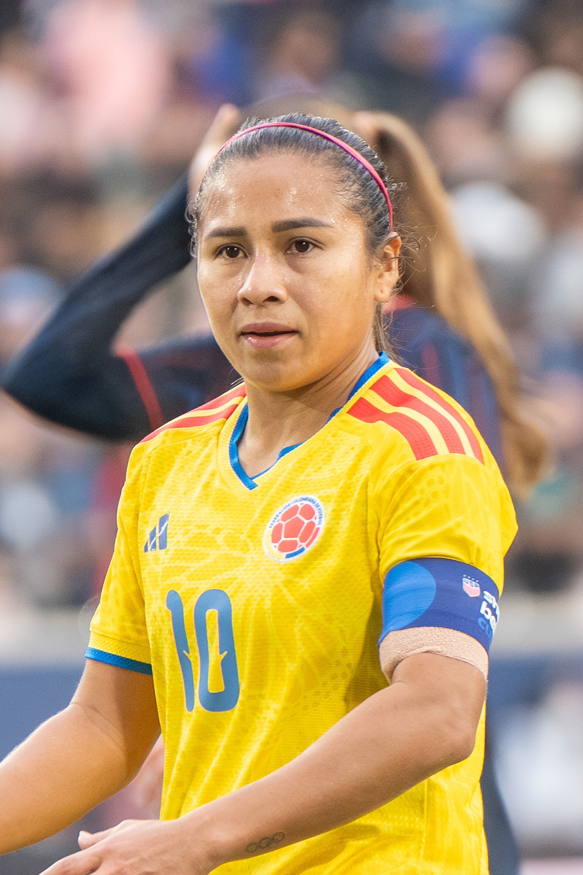 Leicy Santos during the US Women's Soccer Team vs Colombia at the SheBelieves Cup on March 7, 2026