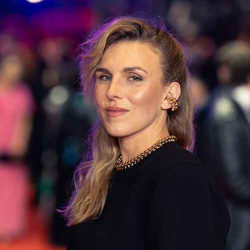 Director Lena Stahl on the red carpet at the opening ceremony of the 2026 Berlin International Film Festival