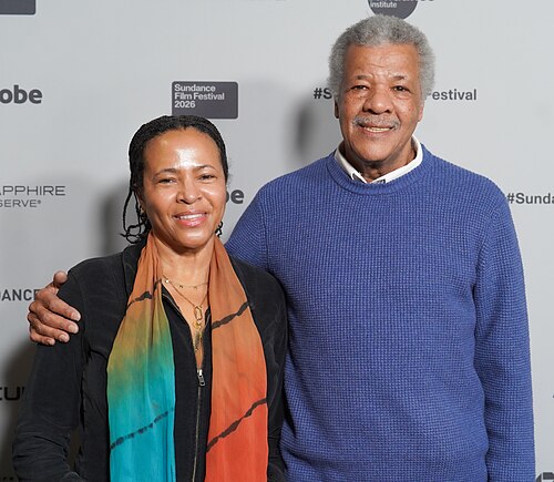 Liani and David Greaves at the world premiere of Once Upon a Time in Harlem during the 2026 Sundance Film Festival