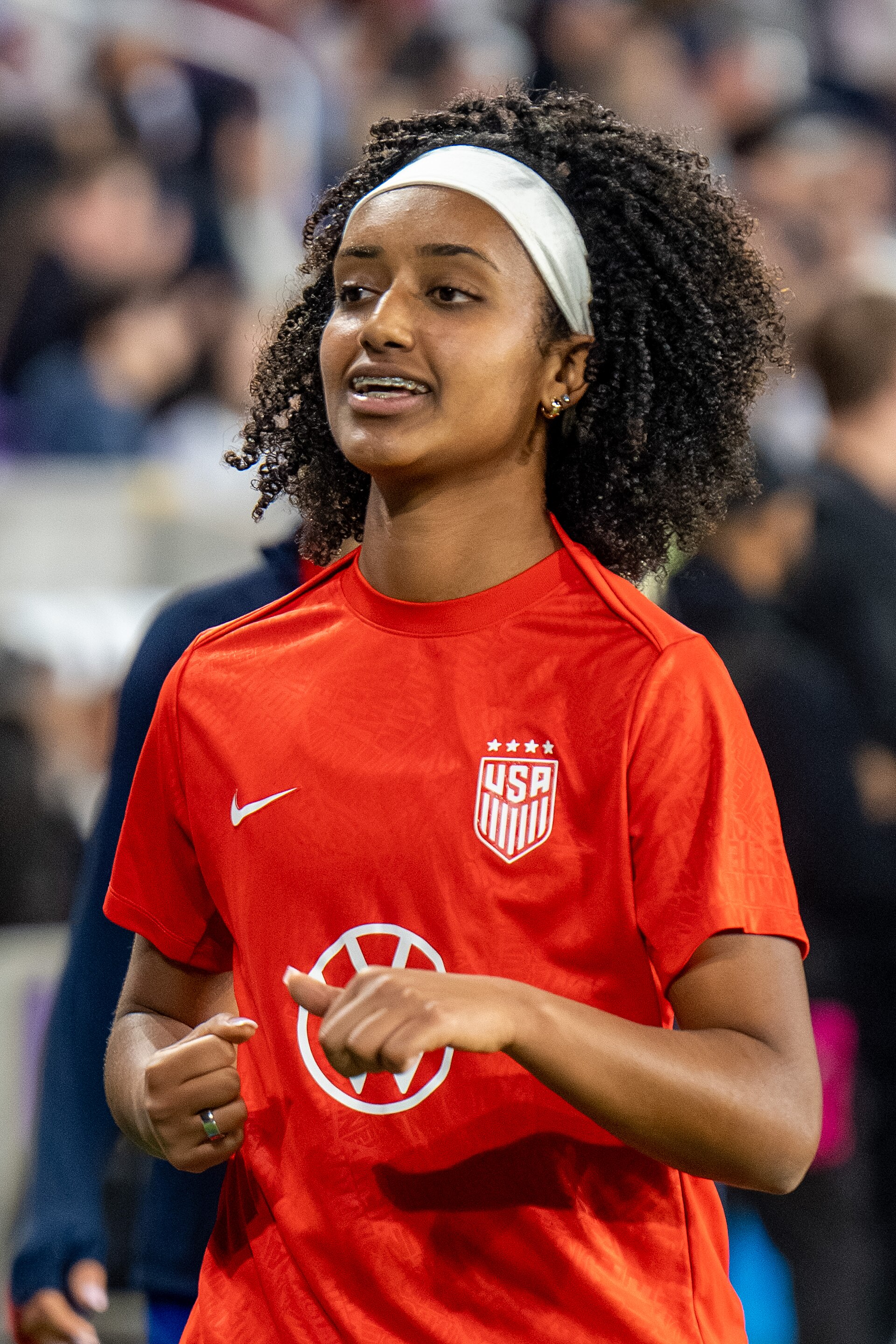Lily Yohannes during United States Women's Soccer Team vs Italy Women's National Football Team on November 28 2025