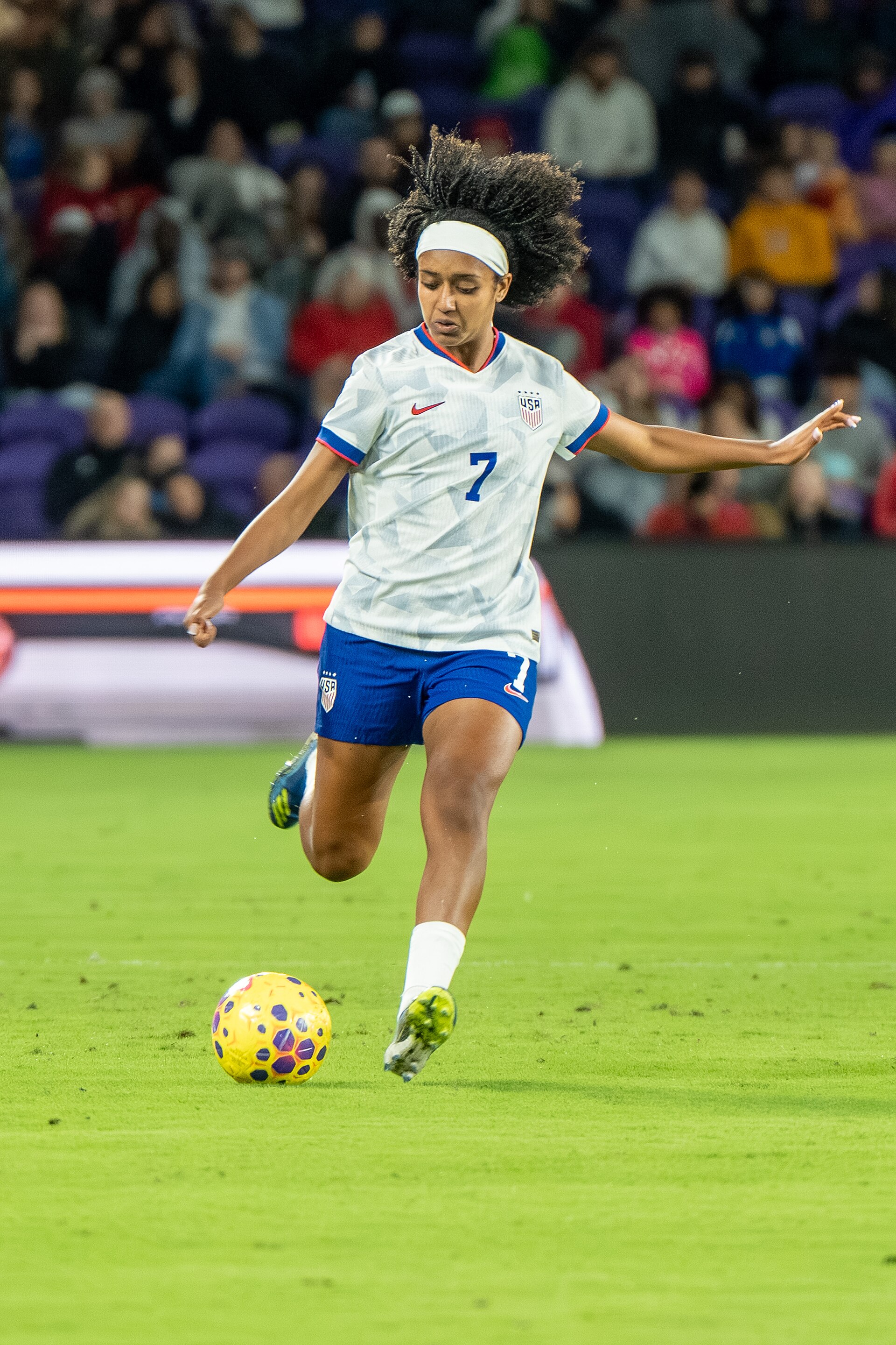 Lily Yohannes during United States Women's Soccer Team vs Italy Women's National Football Team on November 28 2025
