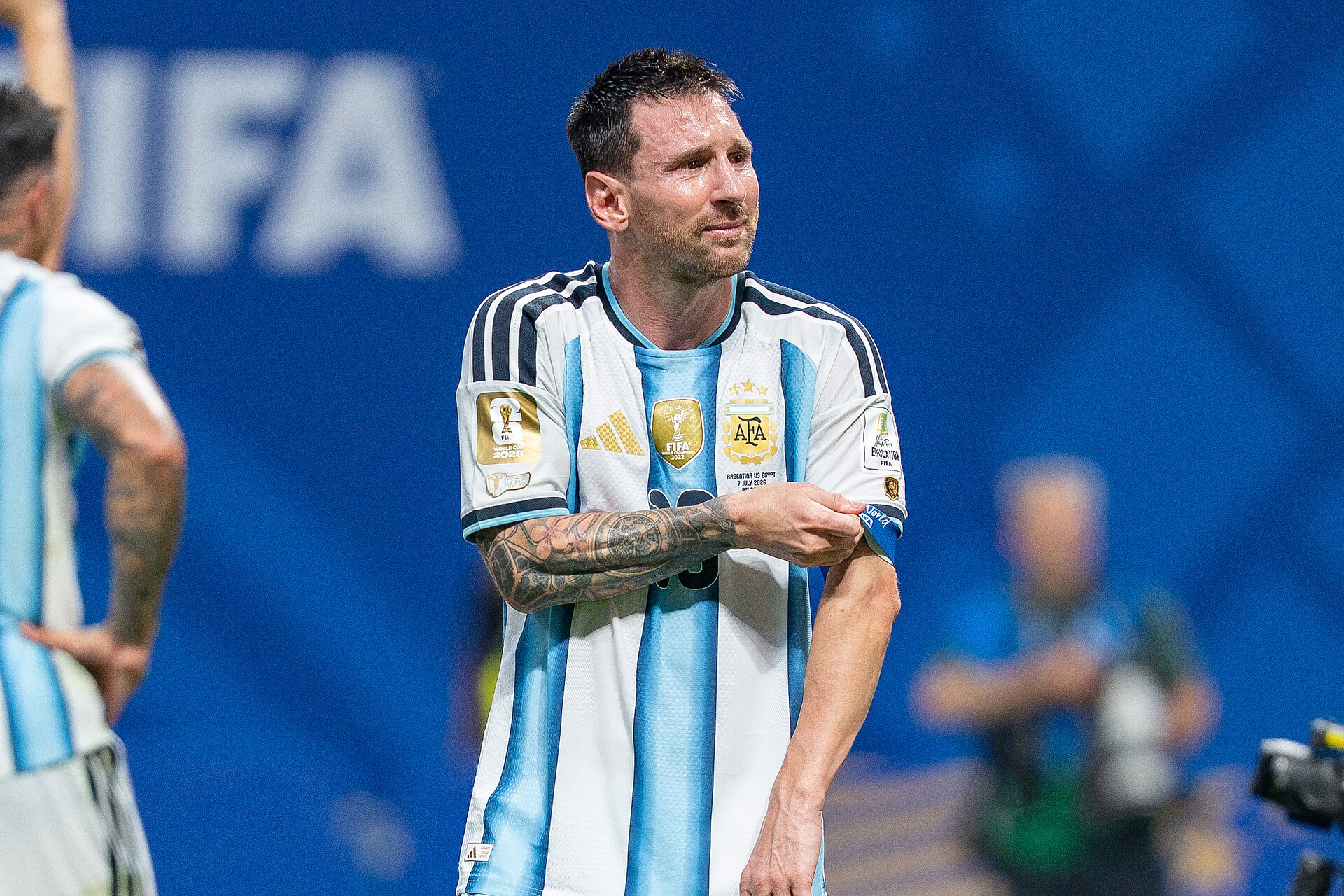 Lionel Messi during Argentina v Egypt at the 2026 FIFA World Cup