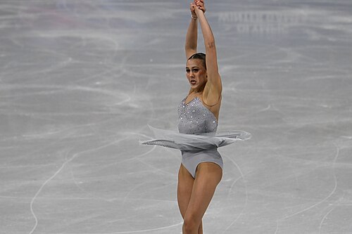 MILAN, ITALY - 19 FEBRUARY 2026: Livia KAISER of Switzerland compete during the Figure Skating Women Single Skating Free Skating at the Olympic Winter Games Milano Cortina 2026  Milano Ice Skating Arena on February 19, 2026 in Milan, Italy