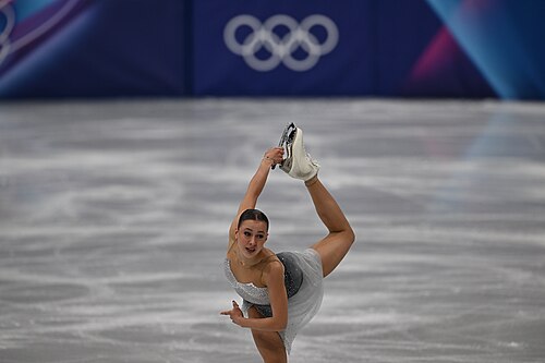 MILAN, ITALY - 19 FEBRUARY 2026: Livia KAISER of Switzerland compete during the Figure Skating Women Single Skating Free Skating at the Olympic Winter Games Milano Cortina 2026  Milano Ice Skating Arena on February 19, 2026 in Milan, Italy