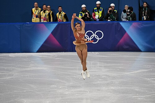 MILAN, ITALY - 19 FEBRUARY 2026: Loena HENDRICKX of Belgium compete during the Figure Skating Women Single Skating Free Skating at the Olympic Winter Games Milano Cortina 2026 Milano Ice Skating Arena on February 19, 2026 in Milan, Italy