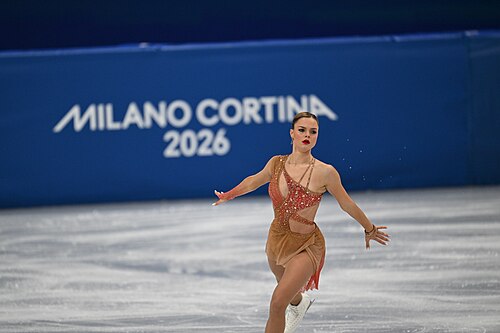 MILAN, ITALY - 19 FEBRUARY 2026: Loena HENDRICKX of Belgium compete during the Figure Skating Women Single Skating Free Skating at the Olympic Winter Games Milano Cortina 2026 Milano Ice Skating Arena on February 19, 2026 in Milan, Italy