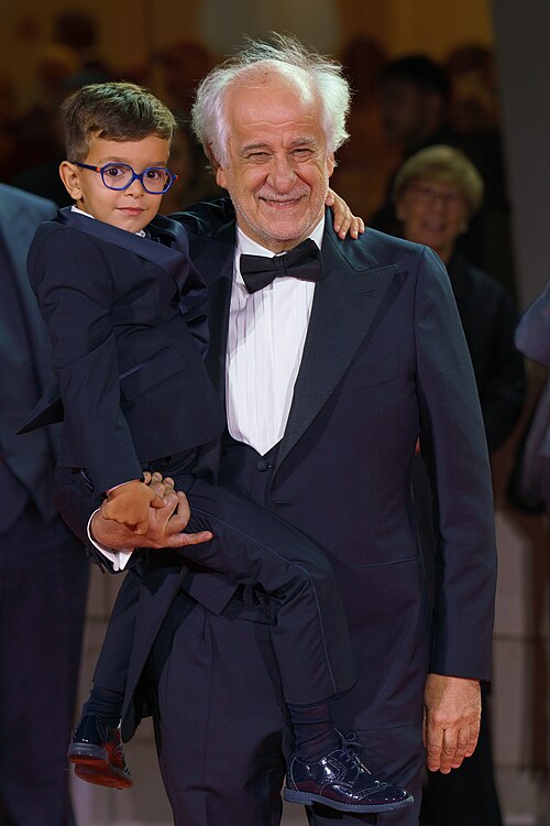 Lorenzo Perrotta and Toni Servillo attend the "Scherzetto" Screening during the 83rd Venice International Film Festival at Sala Grande on September 10, 2026 in Venice, Italy