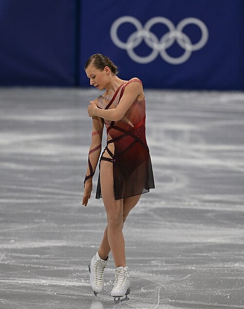 MILAN, ITALY - 19 FEBRUARY 2026: Lorine SCHILD of France compete during the Figure Skating Women Single Skating Free Skating at the Olympic Winter Games Milano Cortina 2026  Milano Ice Skating Arena on February 19, 2026 in Milan, Italy