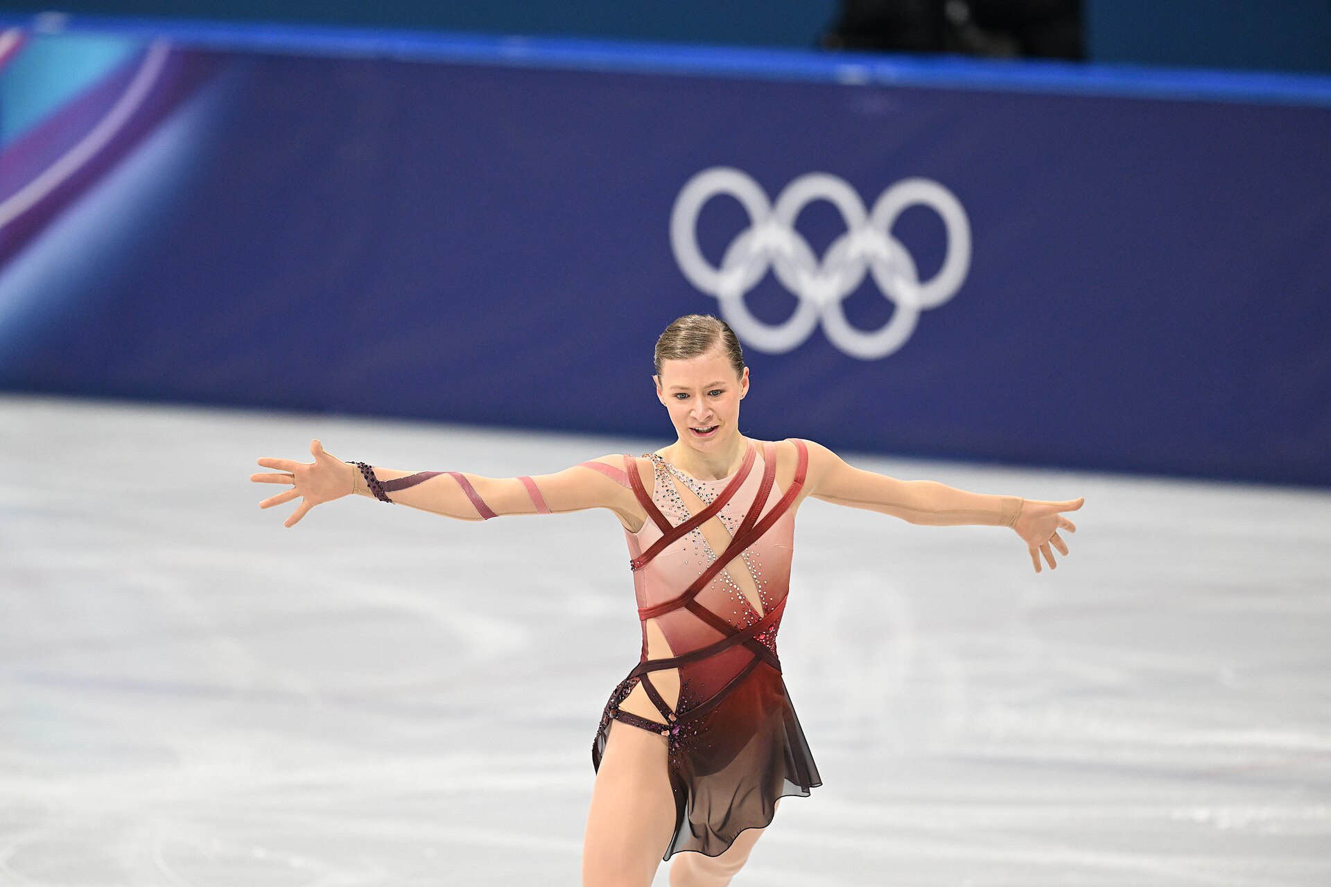 MILAN, ITALY - 19 FEBRUARY 2026: Lorine SCHILD of France compete during the Figure Skating Women Single Skating Free Skating at the Olympic Winter Games Milano Cortina 2026  Milano Ice Skating Arena on February 19, 2026 in Milan, Italy