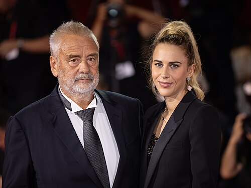 Sarah Saldmann and Luc Besson at the 83rd Venice International Film Festival