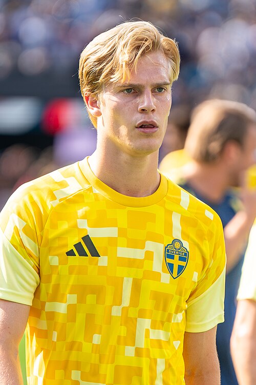 Lucas Bergvall during France v Sweden at the 2026 FIFA World Cup
